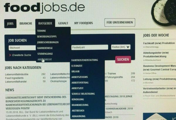 Arbeitszeit: neuer Beitrag auf foodjobs.de in der Lebensmittelindustrie - RAU INTERIM Manager