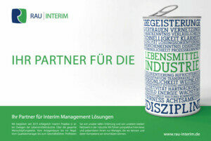 Lebensmittelzeitung in der Lebensmittelindustrie - RAU INTERIM Manager