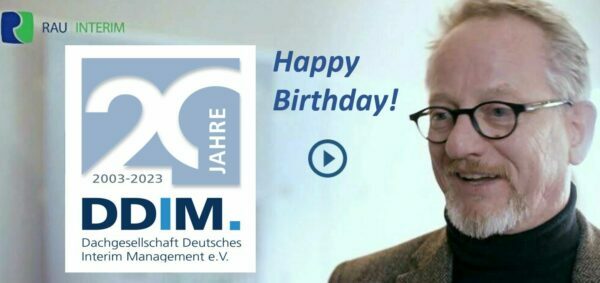 Happy Birthday DDIM 2023 Düsseldorf in der Lebensmittelindustrie - RAU | INTERIM Management