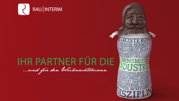 Frohe Weihnachten 2024 und Ausblick 2025 in der Lebensmittelindustrie - RAU INTERIM Manager